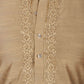 Bluesaanchi Men's Handloom Embroidered Ecru Kurta Set | Swadesiicart