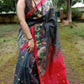 Exclusive Collection Grey Beautiful Handloom Silk Cotton Saree - Swadesiicart