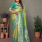 Aastha Fashion Pista Tissue Silk Paithani Woven Saree