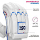 DSC Intense Frost Leather Cricket Batting Gloves for Mens - Right Hand, White, One Size - Swadesiicart