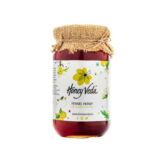 HoneyVeda Premium Raw Fennel Honey - Honeyveda