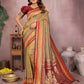 Aastha Fashion Khaki Kalamkari Silk Weaving Saree