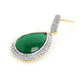 Nuyug 22K Gold Plated Fern Radiance Contemporary Drop Earrings | Swadesiicart
