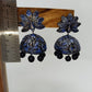 Terracotta Peacock Large Temple Jhumkas
