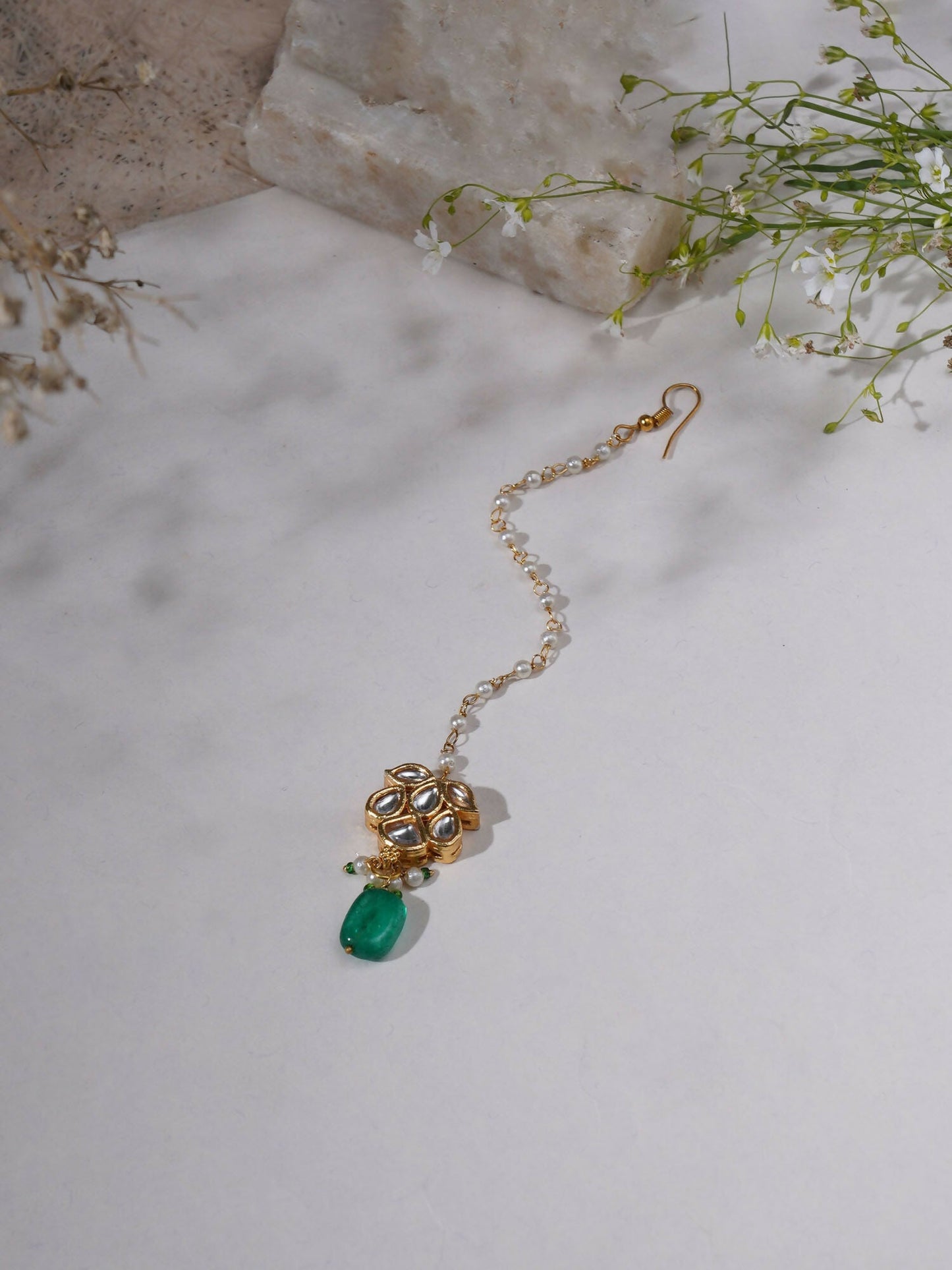 Kundan Maang Tikka (Gold) - Ruby Raang | Swadesiicart