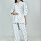 Morchari Digital Print Semi Muslin Co-Ord Set Top & Trouser-Multicolor - Swadesiicart