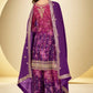 Anaita Purple Chinon Silk Readymade Suit with Sequence Work