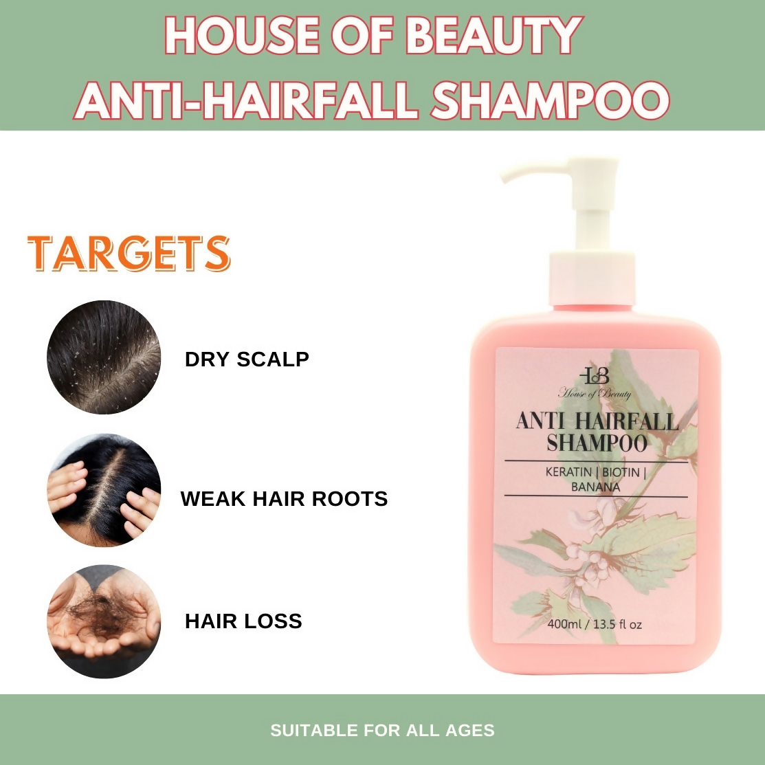 House of Beauty Anti Hairfall Shampoo - Swadesiicart