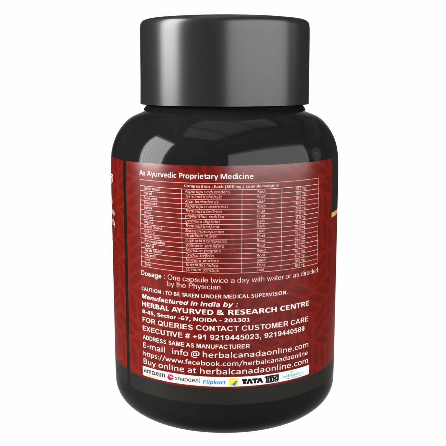 Herbal Canada Mulsi Power Capsules - Swadesiicart