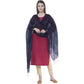 A R Silk Navy Blue Color Buta Cutting Dupattas and Chunnis