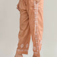 Joban Fashion Womens Cotton ChikanKari Brown Cord set - Swadesiicart