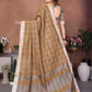 Aastha Fashion Mustard Linen Weaving Saree
