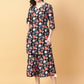 Joban Fashion Black Cotton Printed & Hand Work Co-ord Set - Swadesiicart