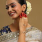 Ruby Raang Gold Chand Kundan Haath Phool | Swadesiicart