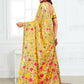 Shree Shyam Fashion Linen Cotton Yellow Saree