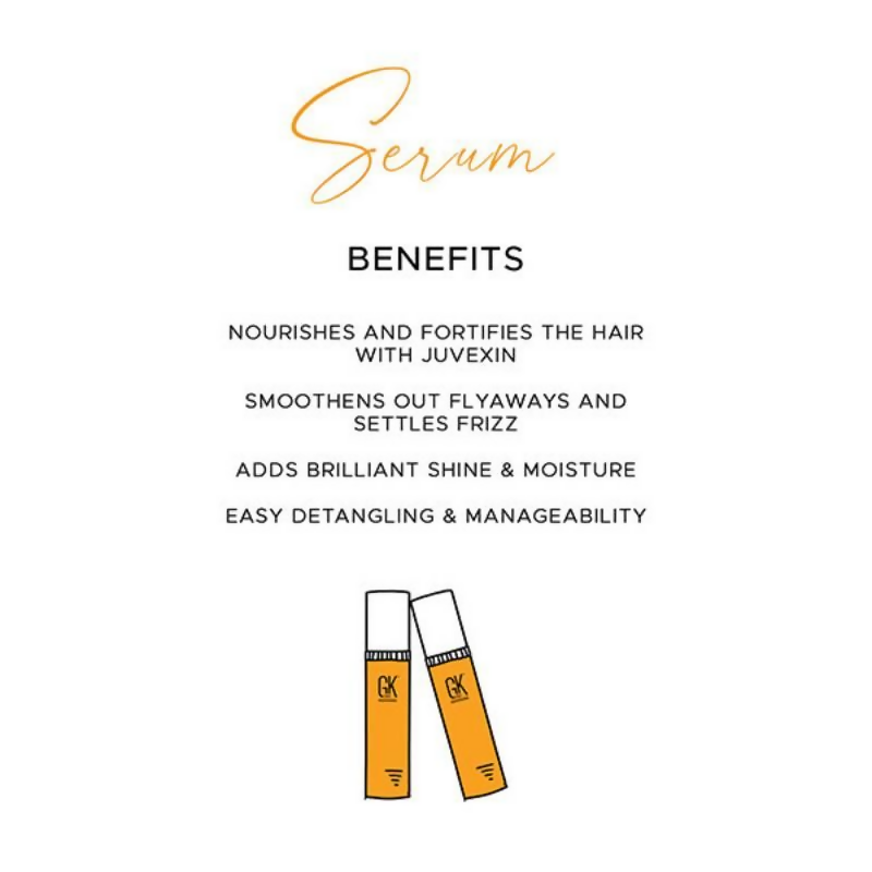 GK Hair Taming Serum With Argan Oil & Juvexin Keratin | Swadesiicart