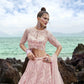 House of Panchhi Coral Net Multi Sequins with heavy Zarkan embroidery Lehenga choli & Dupatta | Swadesiicart