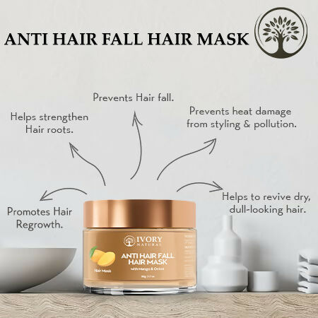 Ivory Natural Hair Fall Hair Mask - Loss Of Hair Control For Both Men & Women | Swadesiicart
