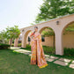 Vishnu Weaves Women's Yellow Paithani Silk Zari Woven Saree with Unstitched Blouse - Swadesiicart