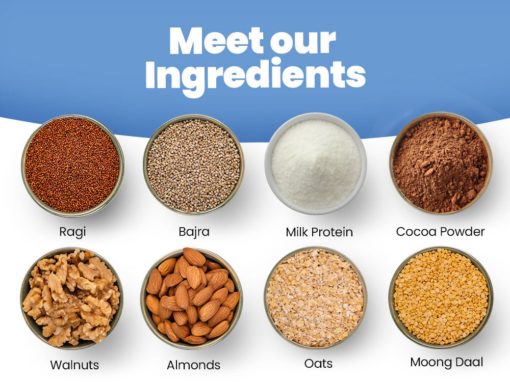 Little Joys Nutrimix Nutrition Powder (7-12 Yr) Chocolate Flavour No White Sugar - Swadesiicart