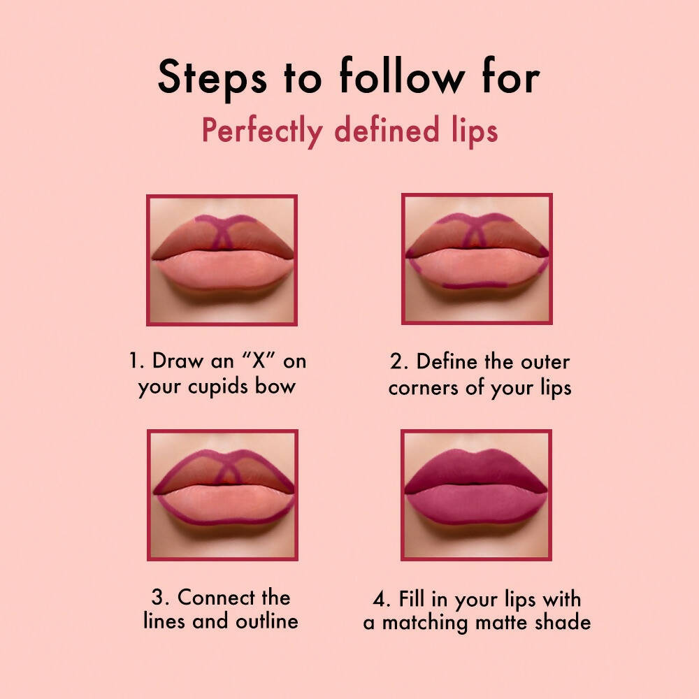 Lakme Perfect Definition Lip Liner - Black Currant - Swadesiicart