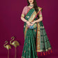 Lorenvalley Fashion Green Patola Silk Woven Design Zari Meenakari Weaving Saree - Swadesiicart