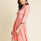 Peach Chiffon Paisley Printed Top - Himanshi - Swadesiicart
