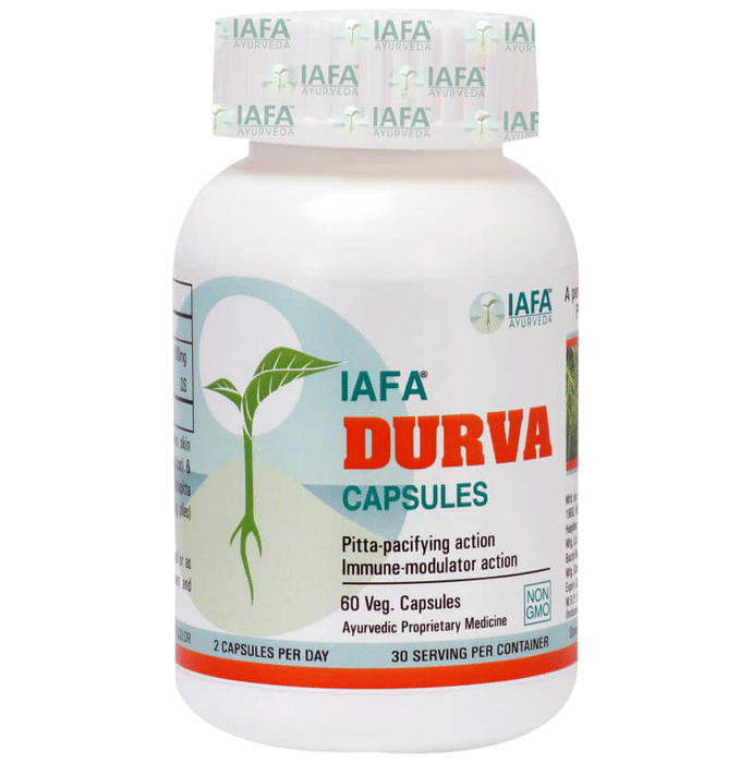 Iafa Ayuveda Durva Veg Capsules | Swadesiicart