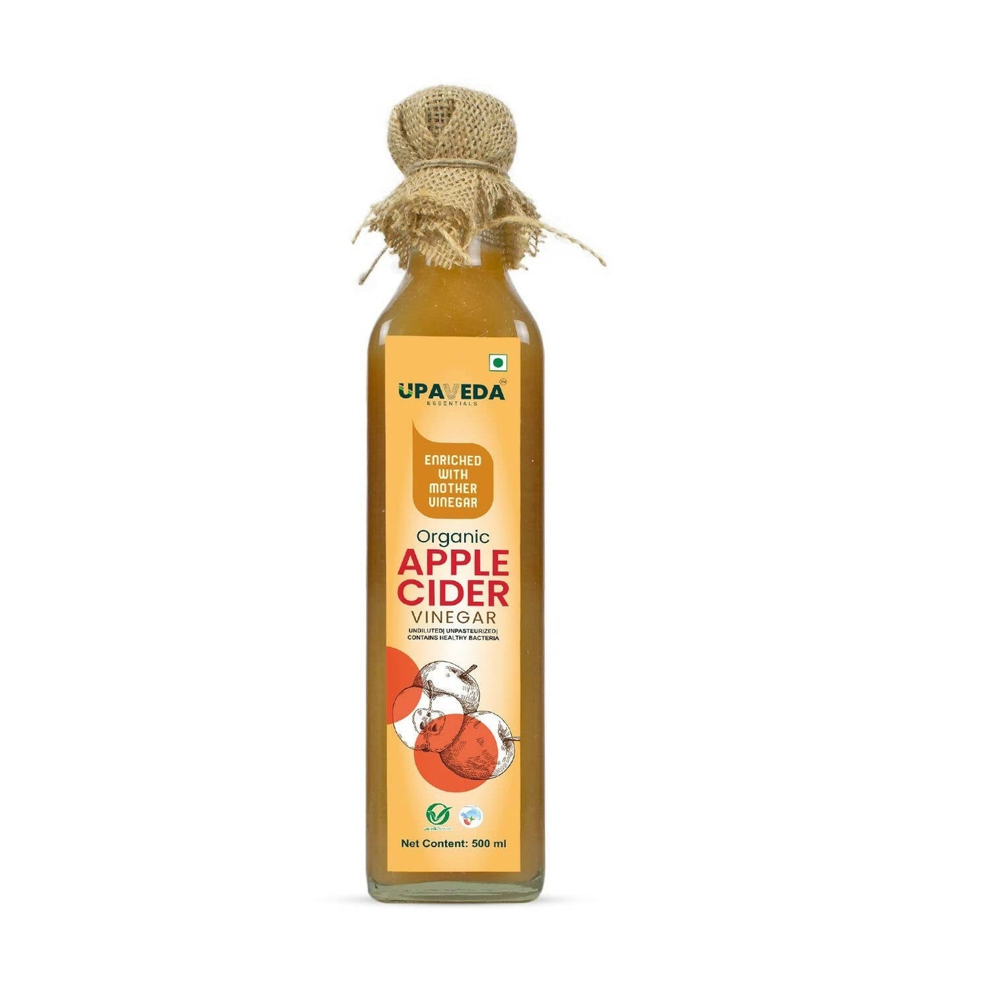 Upaveda Organic Apple Cider Vinegar - Swadesiicart