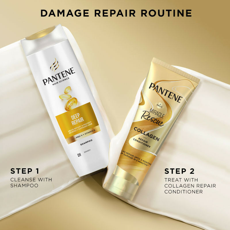 Pantene Miracle Rescue Collagen Repair Conditioner | Swadesiicart
