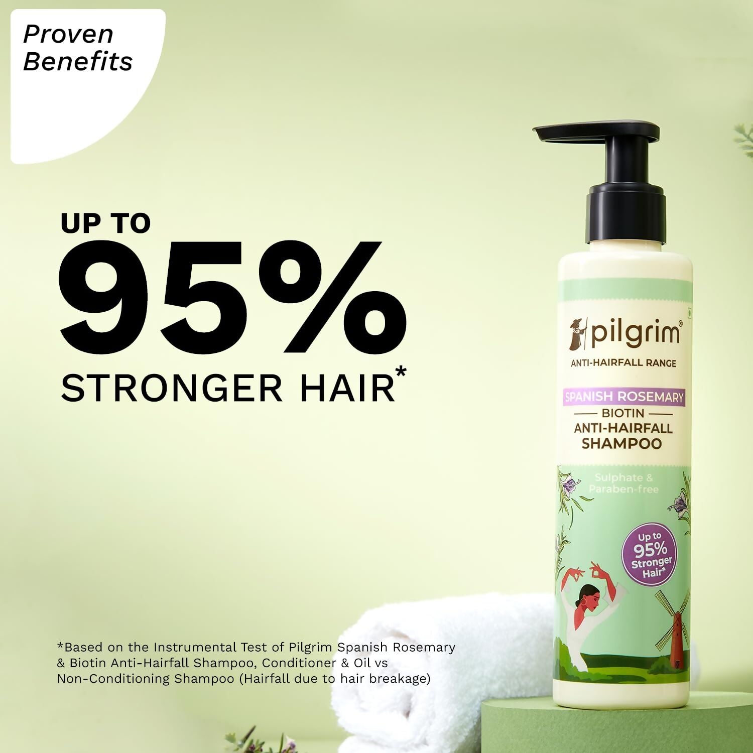 Pilgrim Spanish Rosemary Anti-Hairfall Shampoo (GTM) - Swadesiicart