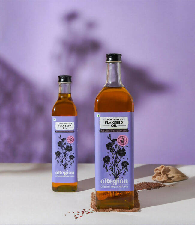 oRegion Cold Pressed Flaxseed Oil - Swadesiicart