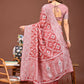 Shree Shyam Fashion Pankhuri Peach Linen Cotton Saree