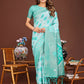Shree Shyam Fashion Sajni Sea Green Linen Cotton Saree