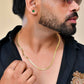 VOJ Men's Gold-Polished Thick Snake Chain | Swadesiicart