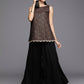Ahalyaa Women's Traditional Wear Co-ods - Black - Swadesiicart