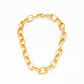 Bling Accessories Matt Gold Metal Chain Necklace | Swadesiicart
