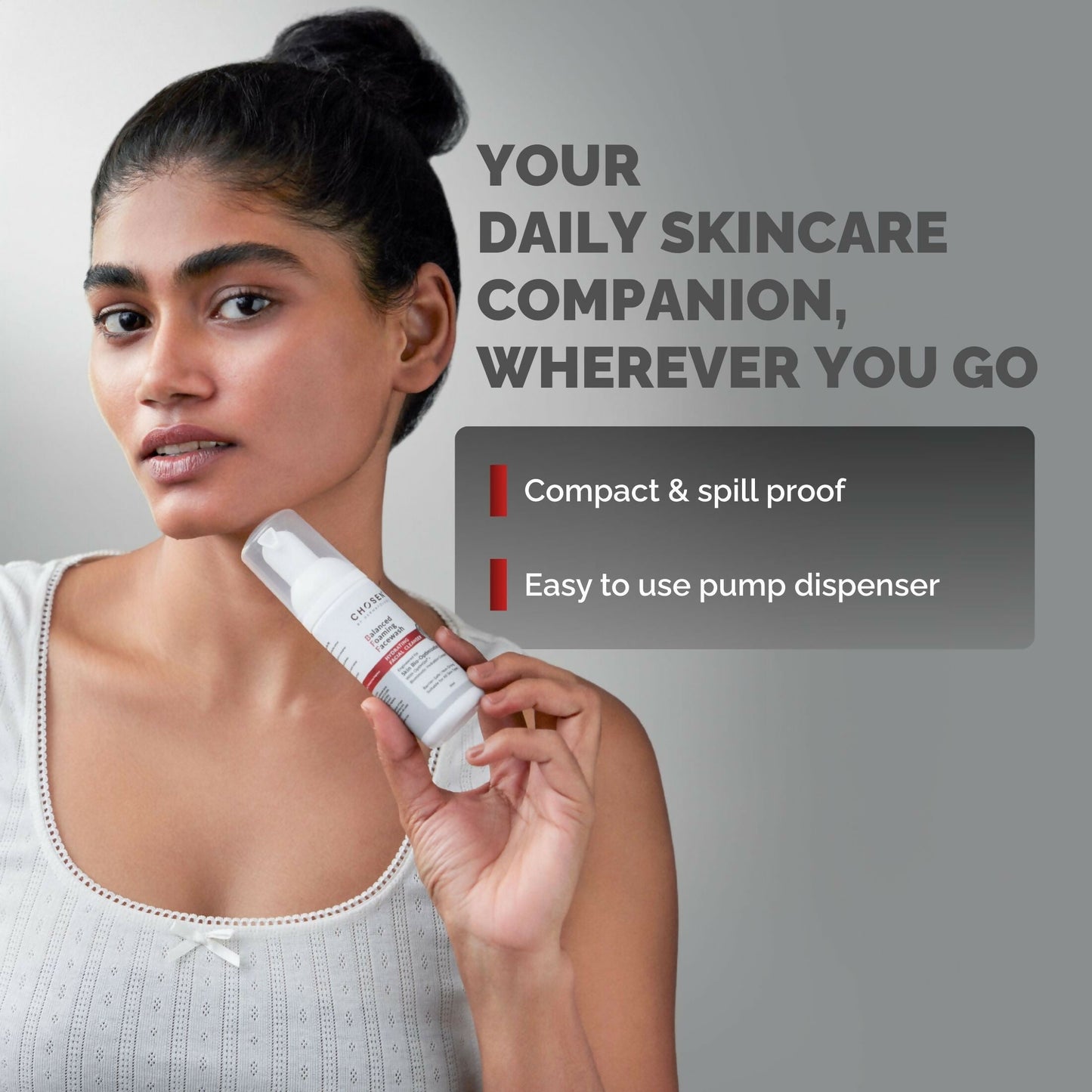 Chosen Balanced Foaming Facewash Daily Face Cleanser With Optimsm | Swadesiicart