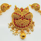 Pink Kemp Peacock Traditional Pendant Set