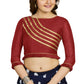 Aastha Fashion Women's Maroon Art Silk Designer Party Wear Readymade Blouse