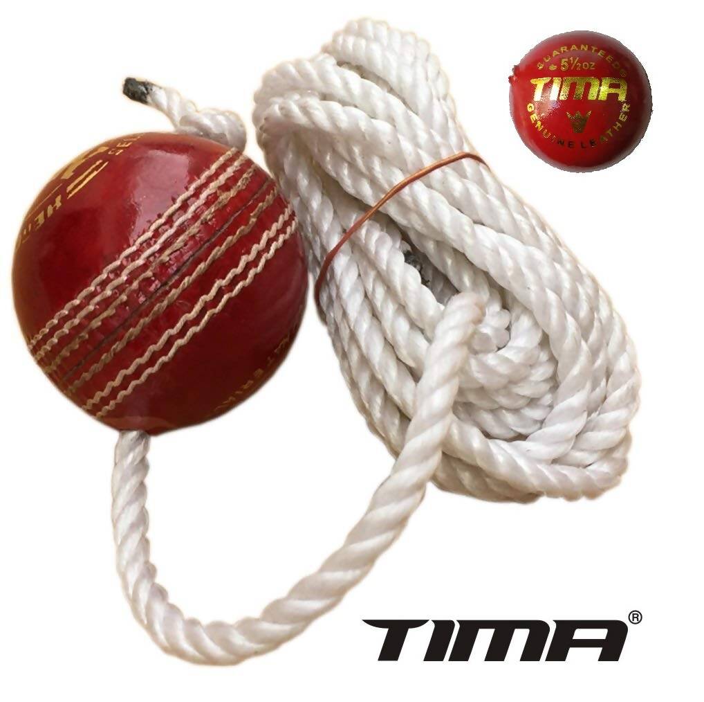 Tima Leather Cricket Shot Practice Hanging Ball - Swadesiicart