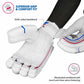 DSC Intense Frost Leather Cricket Batting Gloves for Mens - Right Hand, White, One Size - Swadesiicart