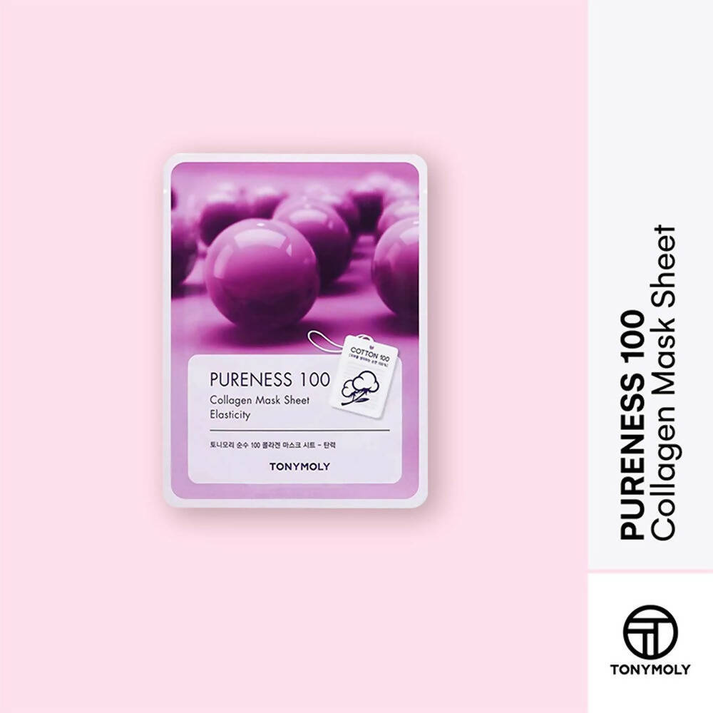 Tonymoly Pureness 100 Collagen Mask Sheet - Korean Skincare - Swadesiicart