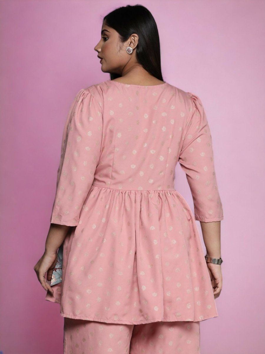 Ahalyaa Women's Traditional wear Tunic - Pink | Swadesiicart