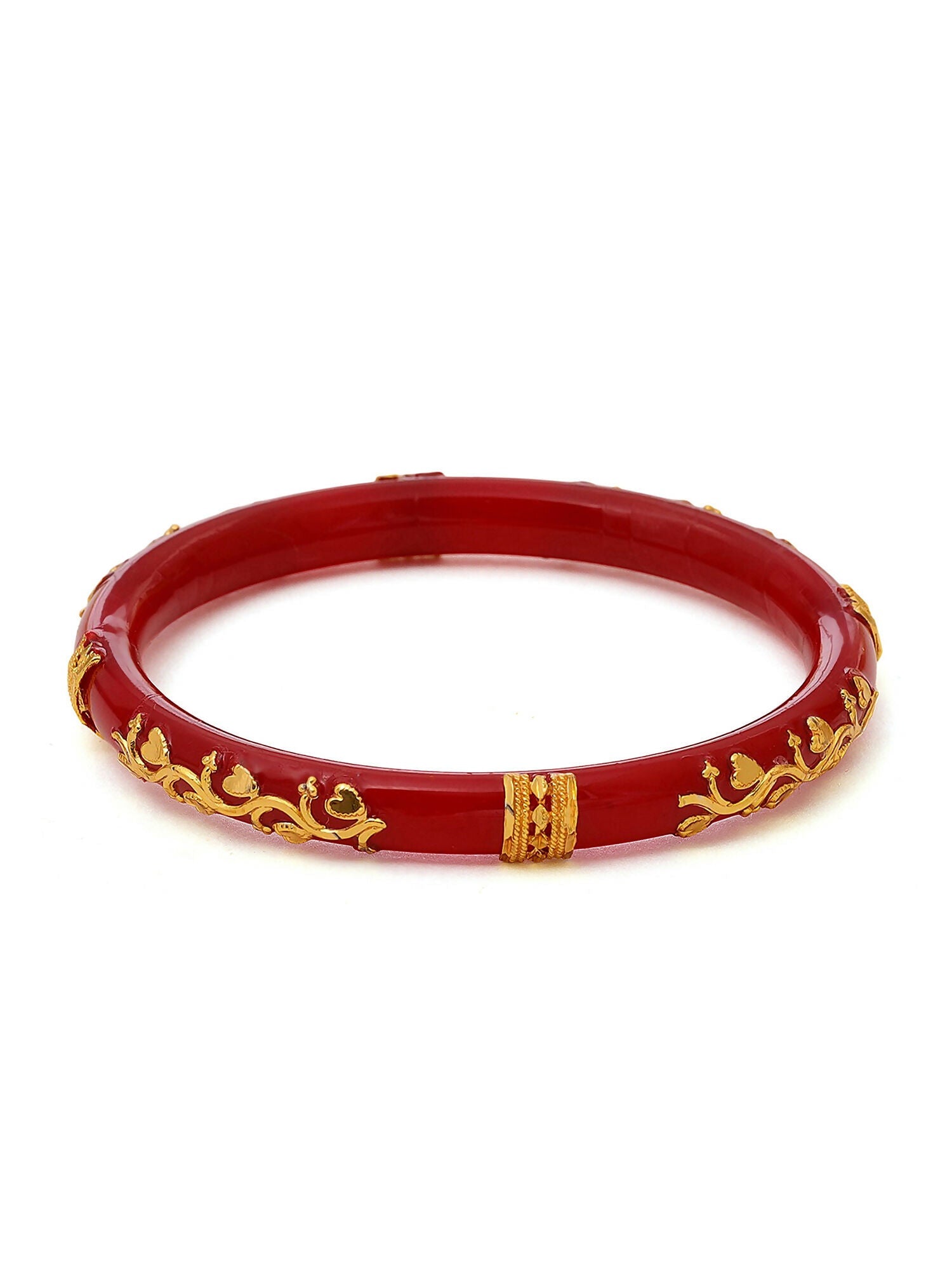 Ruby Raang Red Traditional Bangle | Swadesiicart