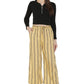 Asmaani Beige Color Rayon Fabric Stripped Palazzo