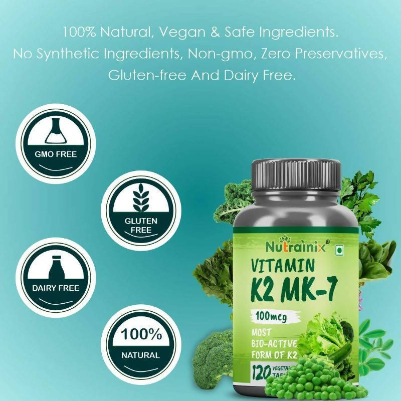 Nutrainix Vitamin K2 MK-7 55mcg Tablets | Swadesiicart