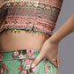 Ahalyaa Women's Traditional wear Lehenga Choli - Green | Swadesiicart