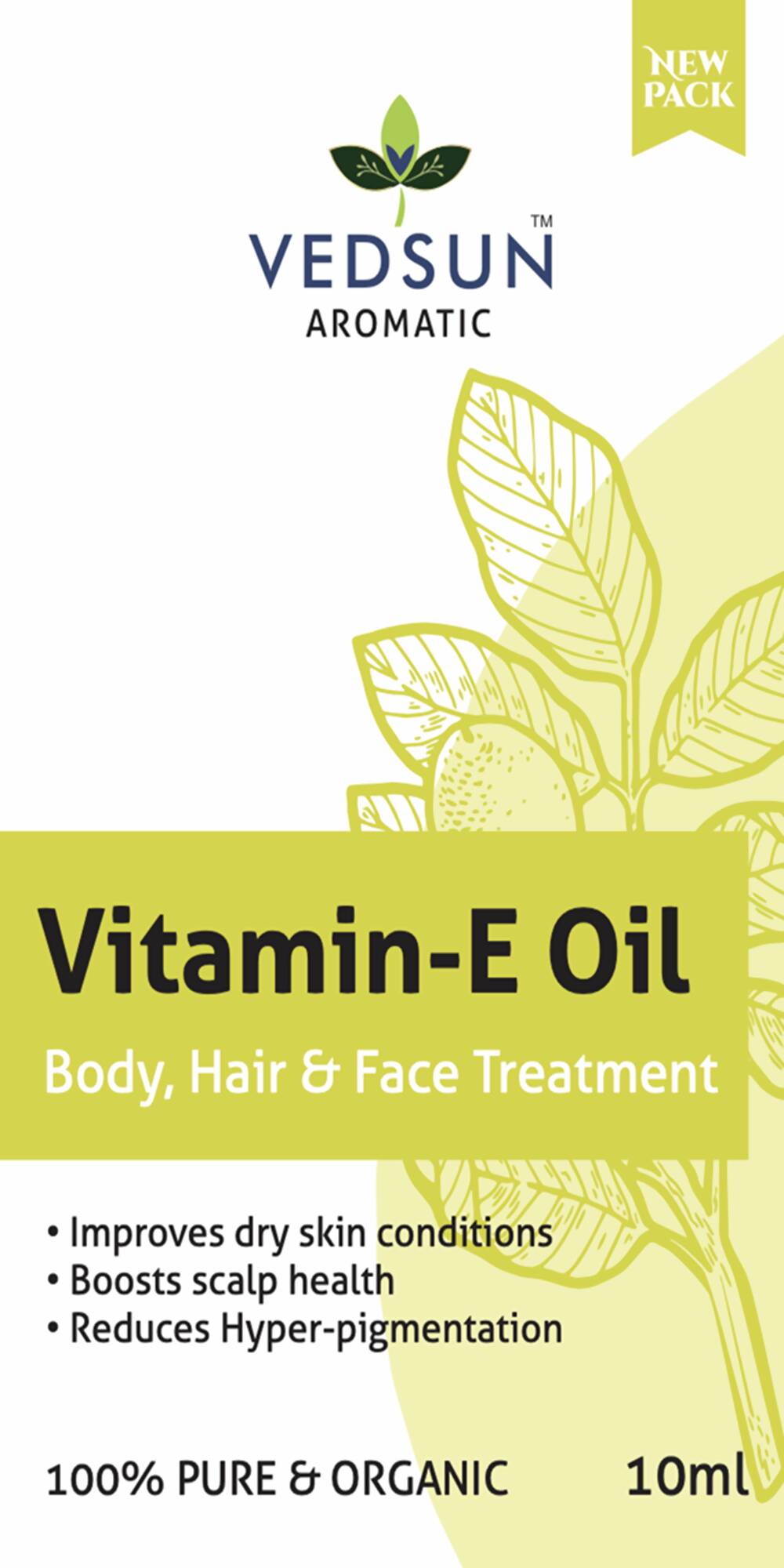 Vedsun Naturals Vitamin E Oil Pure & Organic for Skin - Swadesiicart