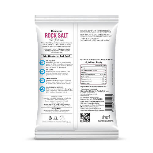 Nature Land Organics Himalayan Pink Rock Salt - Swadesiicart